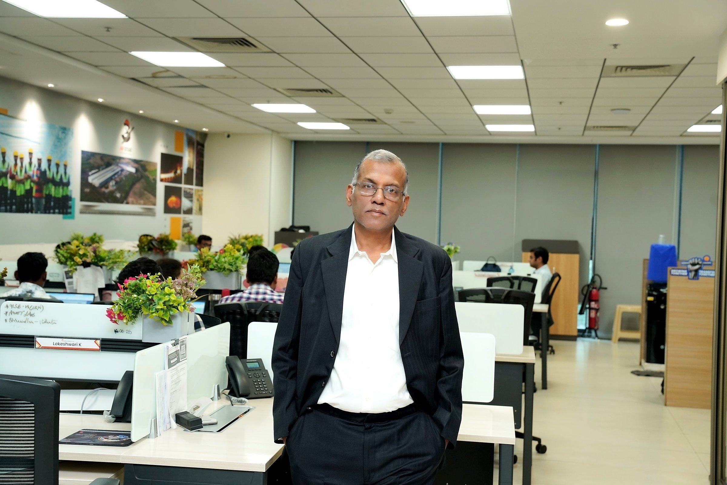 Pramod Agarwal in the corporate office