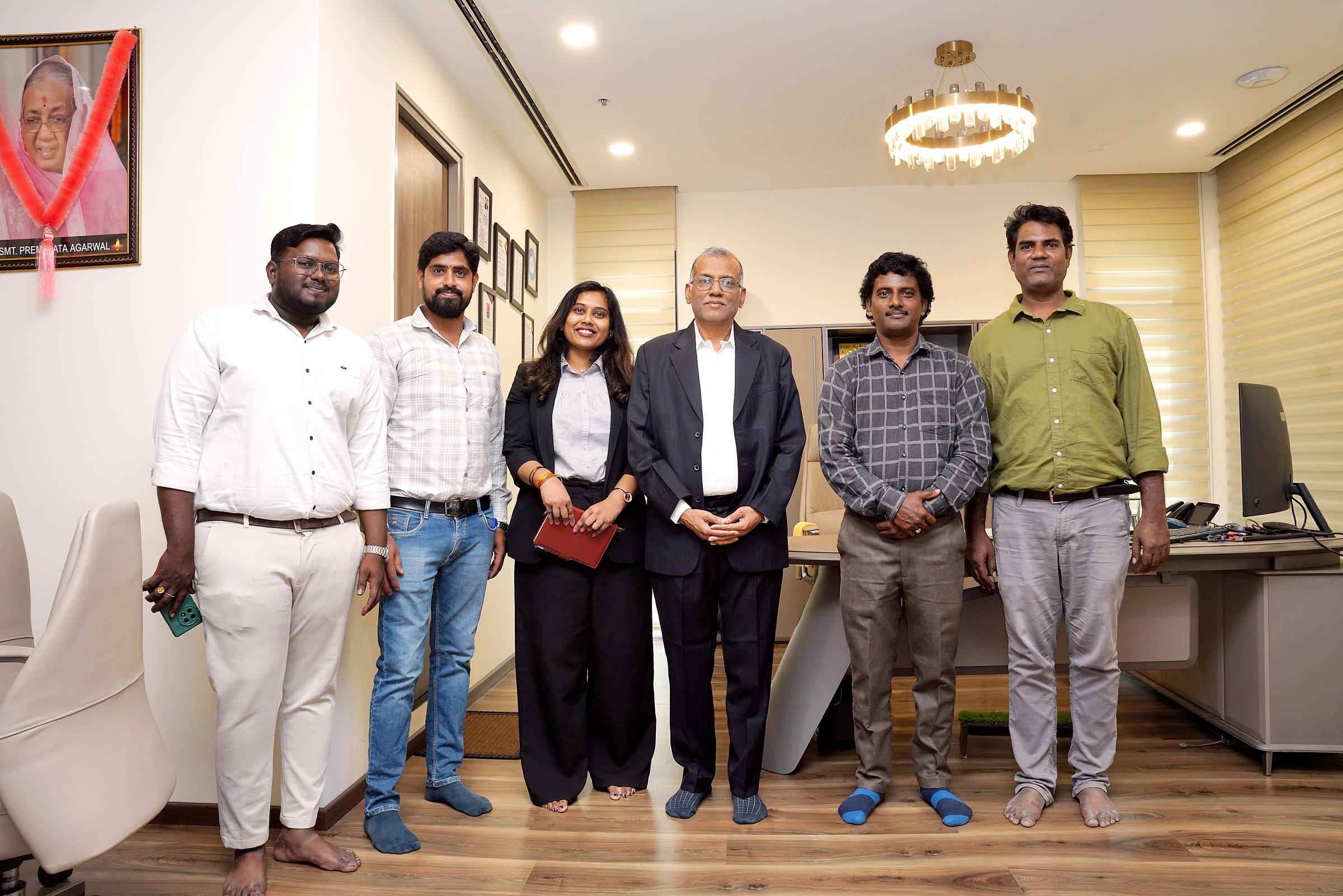 Pramod Agarwal with the MS Life team